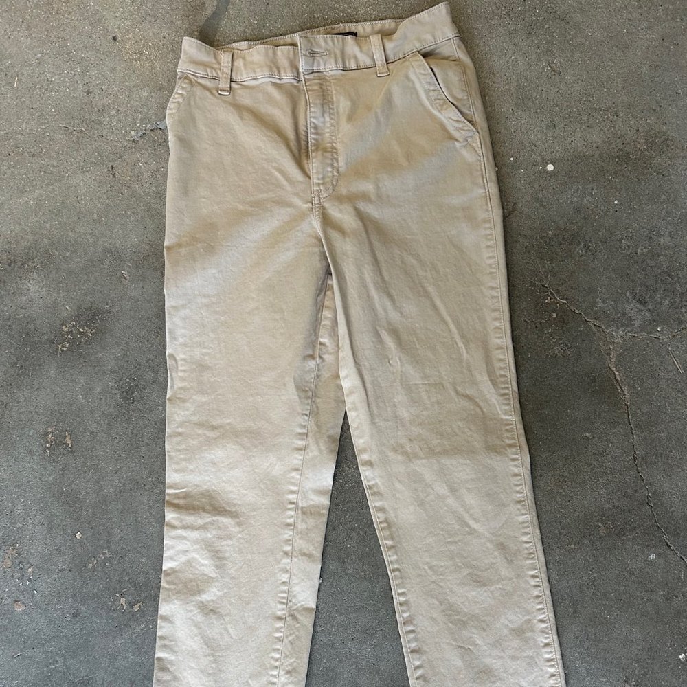 Abercrombie & Fitch High-Rise Straight Leg Trousers- size 26/2R